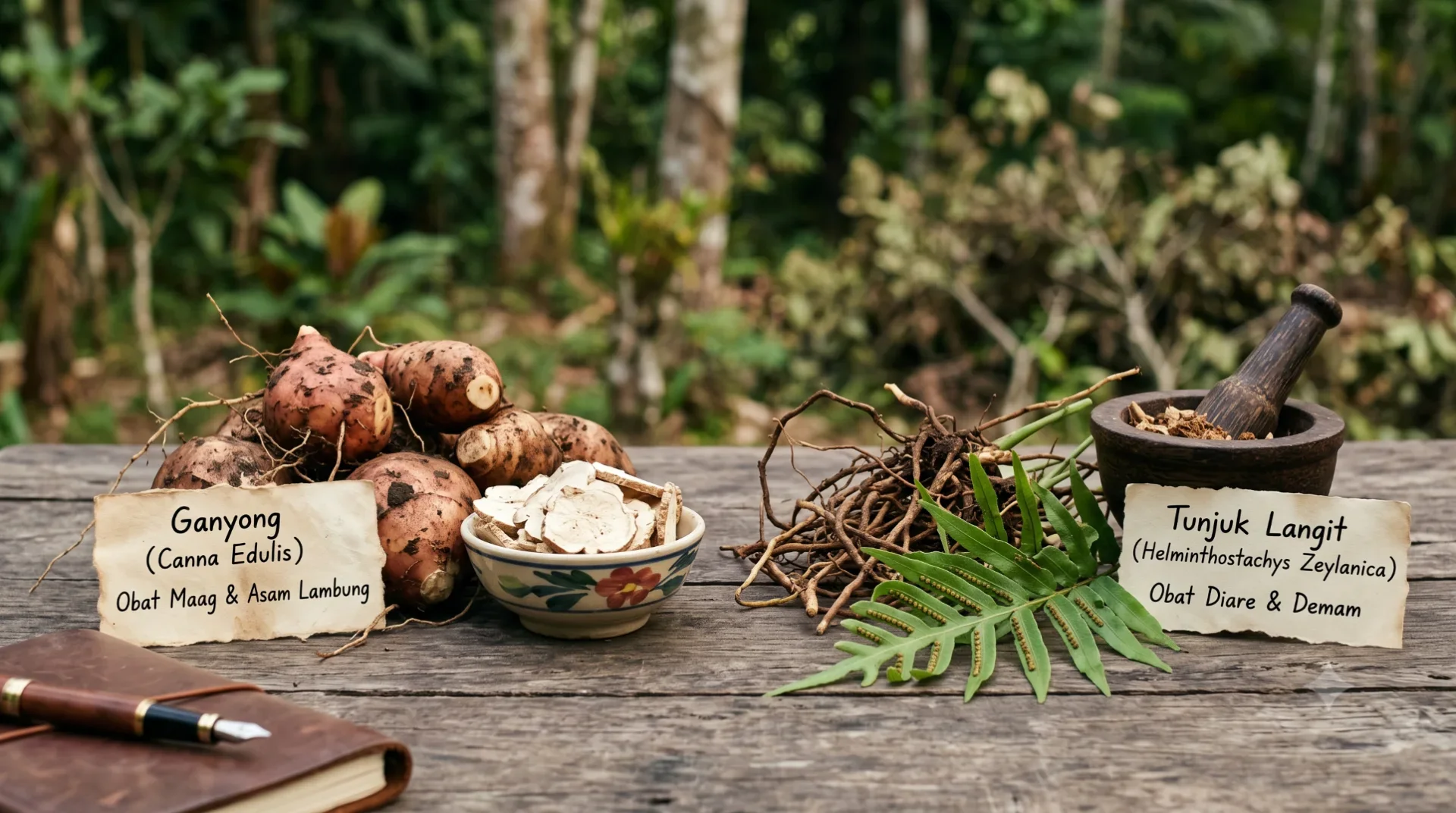 Perbandingan Pemanfaatan dan Pengetahuan Masyarakat Terhadap Tanaman Ganyong (Canna Edulis) dan Tunjuk Langit (Helminthostachys Zeylanica) sebagai Obat Tradisional